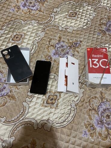 стикеры на ноутбук: Redmi, Redmi 13C, Новый, 128 ГБ, цвет - Черный, 2 SIM — 1