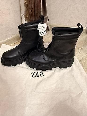 стильные мужские ботинки: Мужские ботинки, 43, Zara, Новый, цвет - Черный, Платная доставка — 1