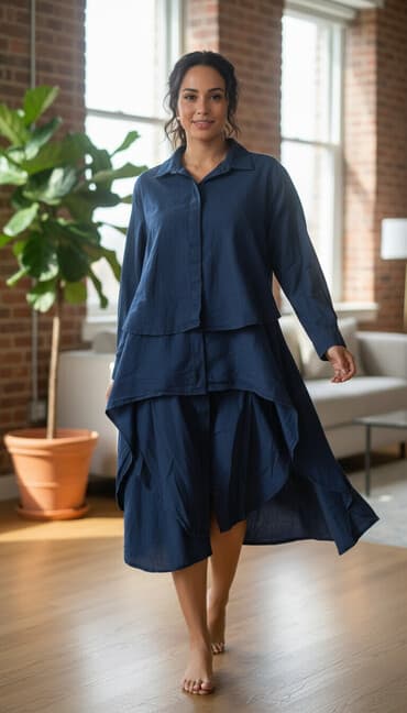 Платье. трапеция хб Только померили,не подошёл размер