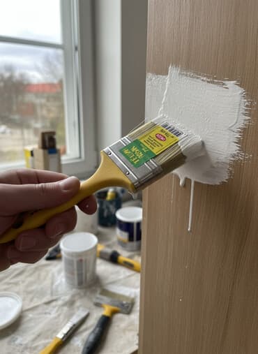 щетка от снега: Плоская кисть «Тёщин Язык» шириной 75 мм с натуральной светлой щетиной — 1