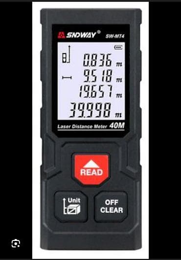 Лазерный дальномер SNDWAY SW-MT4, 40 м - Диапазон измерений: до 40 м