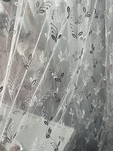 карнизы: Комплект штор, С тюлем в комплекте, Готовое изделие, Новый, Для балкона, Для детской, Для зала — 3