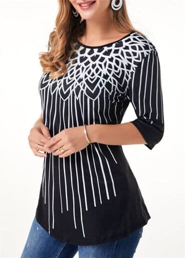 сорочки для беременных в роддом: Женская футболка с объемным принтом, Свободный Повседневный Топ — 1