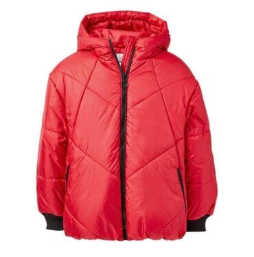 спортивные пуховики: URBAN REPUBLIC. Стеганая ДЕТСКАЯ куртка-пуховик с капюшоном. Стеганый — 1