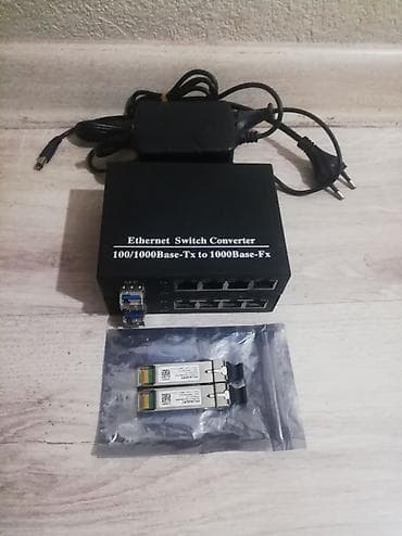 mix pro: Медиаконвертеры 100/1000 с SFP и встроенным коммутатором, с блоками — 1