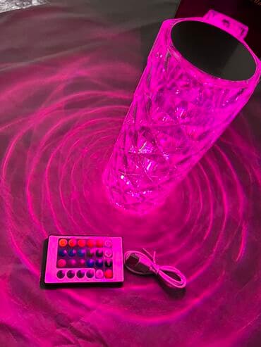 светильник в виде цветка: Светильник Светодиодная кристаллическая настольная лампа роза — 9