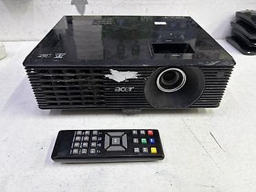 Проектор Acer с пультом ДУ - Технология: DLP - Цвет корпуса: черный - at lalafo.kg Проектор Acer с пультом ДУ - Технология: DLP - Цвет корпуса: черный -
