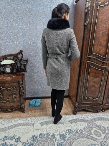 купить качественную мужскую зимнюю куртку: Пальто, Классика, Зима, По колено, M — 6