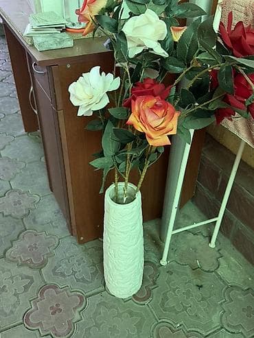 декор на стол: Декоративные вазы и искусственные/сухие цветы для интерьера. - — 1