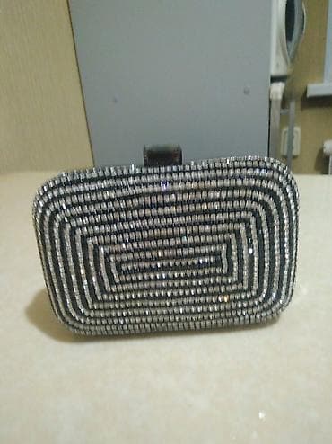 Күмүш зер буюмдар: Женская сумочка. Очень красивая. Б/у. Цвет тёмно-коричневый — 1