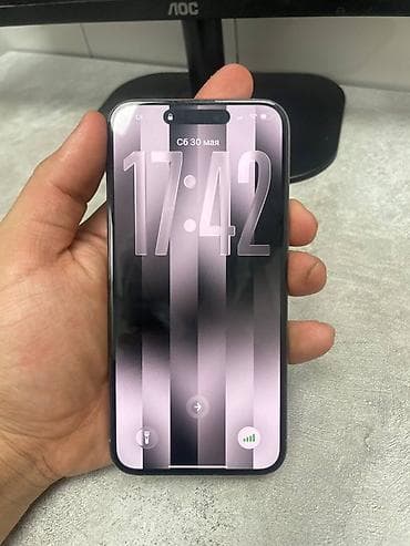 IPhone 15 Pro Max, Б/у, 256 ГБ, Natural Titanium, Чехол, 85 % at lalafo.kg IPhone 15 Pro Max, Б/у, 256 ГБ, Natural Titanium, Чехол, 85 %