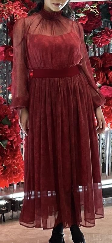 Жеке буюмдар: Дизайнерское платье Bravolab atelier из 100% шелка и королевского — 3