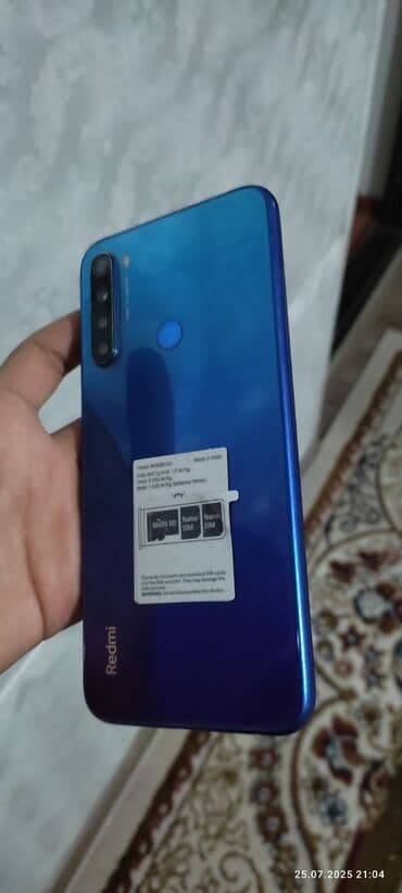 13 про телефон: Redmi, Redmi 8, Б/у, 64 ГБ, цвет - Синий, 2 SIM — 1