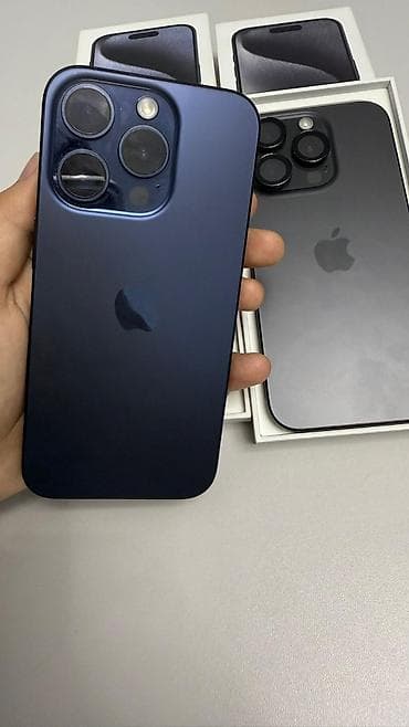 16 про 512: IPhone 15 Pro, Новый, 128 ГБ, Blue Titanium, Коробка, 87 % — 5