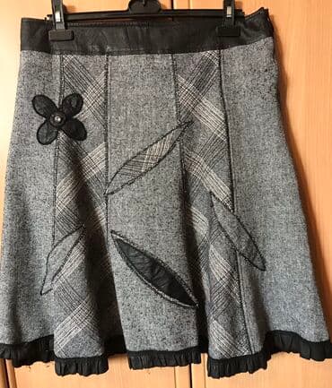 теннисный юбка: Юбка, Модель юбки: Трапеция, Миди, Жаккард, По талии — 1