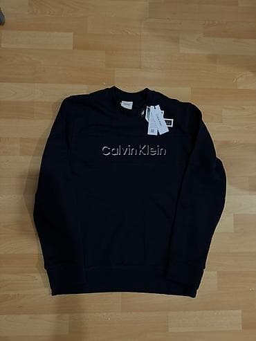 Мужская толстовка, XL, M, L, Calvin Klein, Новый, цвет - Черный, Самовывоз