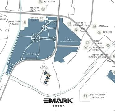 emark residens: 2 комнаты, 47 м², Элитка, 10 этаж, Готовая ПСО (под самоотделку) — 5