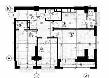 Продажа квартир: 3 комнаты, 100 м², Элитка, Готовая ПСО (под самоотделку) — 1