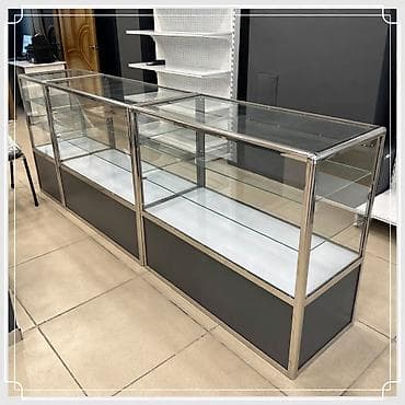 Соода жабдуулары: Прилавок витрина, витрина стеклянная, торговые витрины металлические — 10