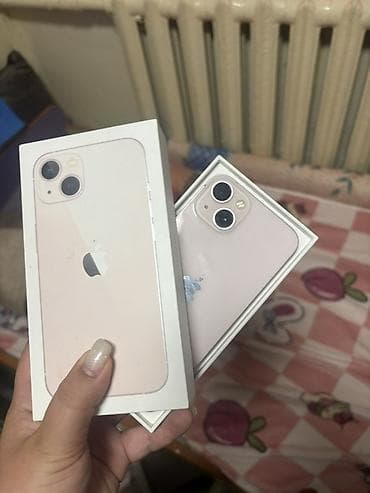 Уюлдук телефондор жана аксессуарлар: IPhone 13, цвет Pink (розовый), в комплекте фирменная коробка — 1