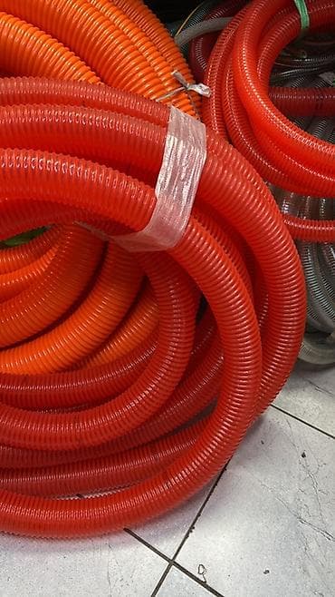 Гофрированные ПВХ-рукава (красные/оранжевые) - Назначение: защита и at lalafo.kg Гофрированные ПВХ-рукава (красные/оранжевые) - Назначение: защита и