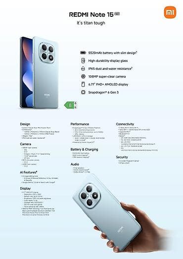 amd athlon 64: Redmi, Redmi Note 15, Новый, 256 ГБ, 2 SIM — 5