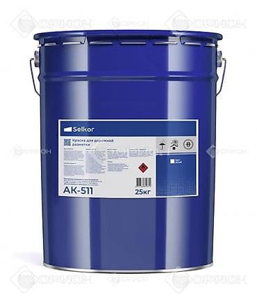 порошок краска: Краска для дорожной разметки Selkor АК‑511, белая, 25 кг. - Тип — 1