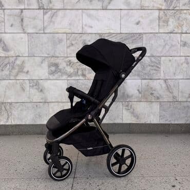 коляска прогулочная новая: Коляска, цвет - Черный, Новый — 4