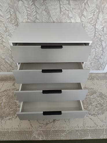 Комоды для одежды: Комод для одежды, Новый, Без зеркала, ЛДСП, цвет - Серый, Самовывоз, Платная доставка — 3