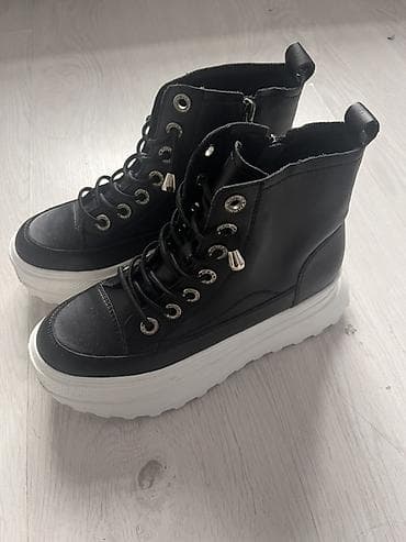 ботин: Высокие женские кеды/ботинки на платформе. Корея, Сеул, размер 38 — 3