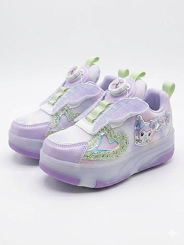 nike react: Детские роликовые кроссовки со светящейся подошвой - Формат 2-в-1 — 2
