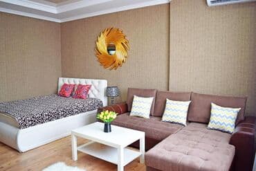 аренда элитных домов: 1 бөлмө, Душ кабинасы, Жаздык, жууркан-төшөк каптары, Кондиционер — 5