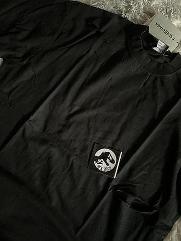 oversize: Мужская футболка, L, XL, 2XL, Balenciaga, Новый, цвет - Черный — 3