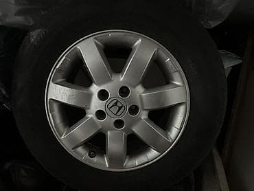 185 70 13: Оригинальное колесо Honda в сборе: литой диск + шина. - Диск — 1