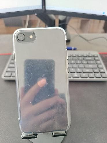 switch lite: IPhone SE 2020, Б/у, 64 ГБ, Black Titanium, Защитное стекло, Чехол, Коробка, 76 % — 4