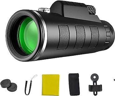 монокулятор: Бинокль монокуляр 40x60 с компасом и просветлённой оптикой FMC - — 7