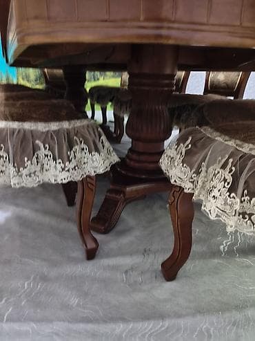 small table: Большой обеденный комплект в классическом стиле. - Стол овальной — 3