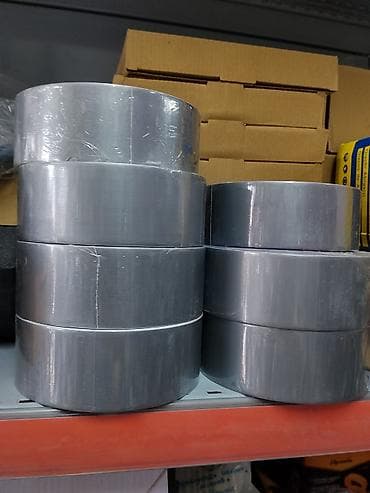 Универсальная армированная клейкая лента (duct tape), серебристая - — 1