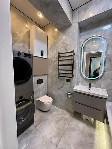 бруклин: 2 комнаты, 80 м², Элитка, 7 этаж, Дизайнерский ремонт — 3