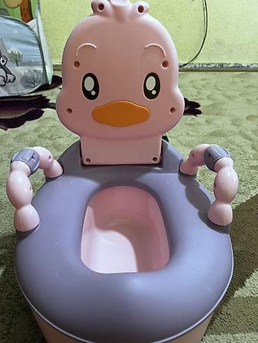 Детский горшок-стульчик в виде утёнка - Эргономичная форма сиденья с