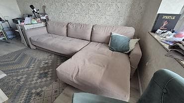 Мебель: Угловой диван, C подушками — 3