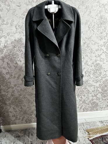 длинное трикотажное платье с капюшоном: Пальто, Халат, Осень-весна, Драп, Длинная модель, С поясом, XL — 5