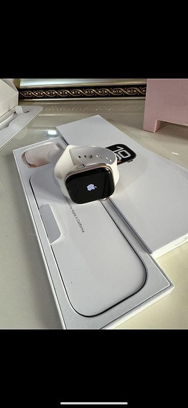 apple 9: Смарт-часы в стиле Apple Watch, корпус светло‑золотистого/розового — 2