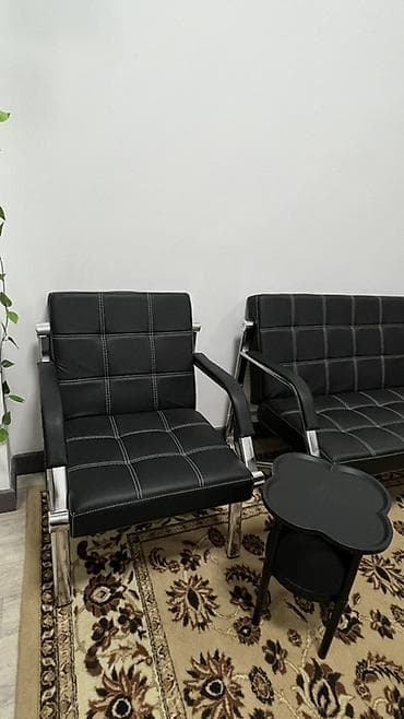 прихожка новый: Комплект мягкой мебели, цвет - Черный — 3