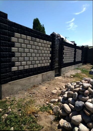 Штакетники: Заборы из пескоблока — 1