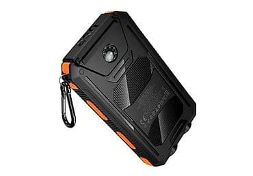 Power Bank HOCO J164 Platinum Solar Dual Lighting (8000 мА·ч), чёрный