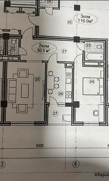 18: 2 комнаты, 61 м², Элитка, 10 этаж, Готовая ПСО (под самоотделку) — 3