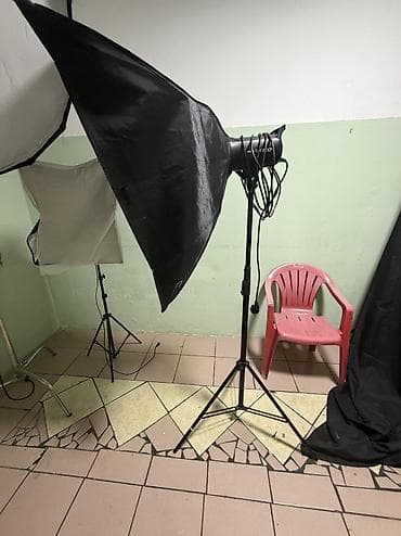 s video: Профессиональный комплект для фото/видеосъёмки (свет и фон) Состав: - — 4