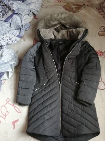 Пуховик, По колено, XL