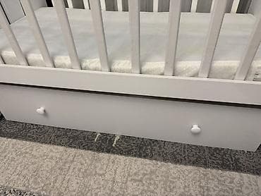 Шкафтар: Детская кроватка с маятниковым механизмом и вместительным выдвижным — 4